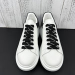 Alexander McQueen Black and White Drip Sneakers