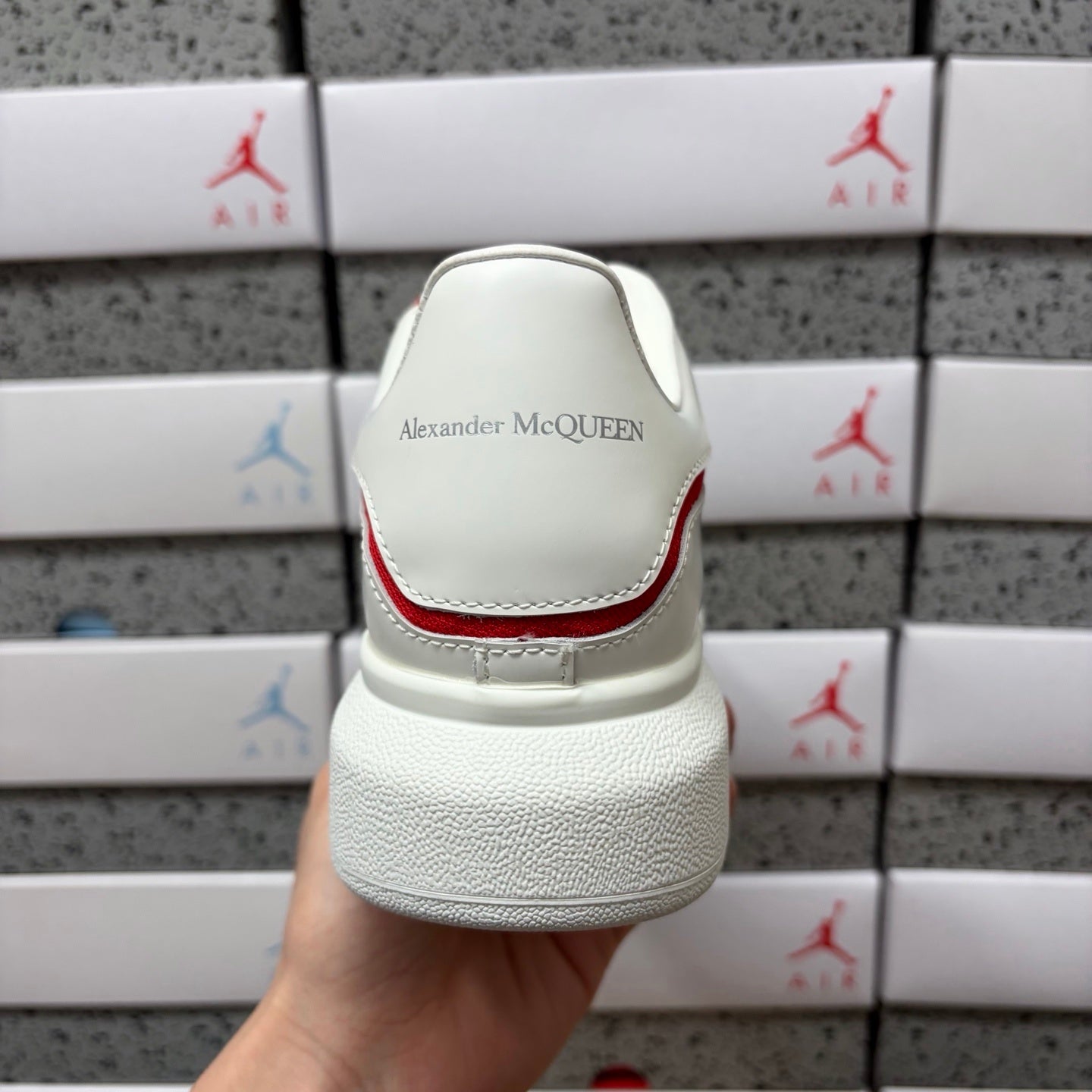 Alexander McQueen Shadow Red Drip Sneakers