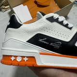 Trainer White and Orange