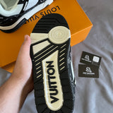 Trainer Black and White Drip Sneakers