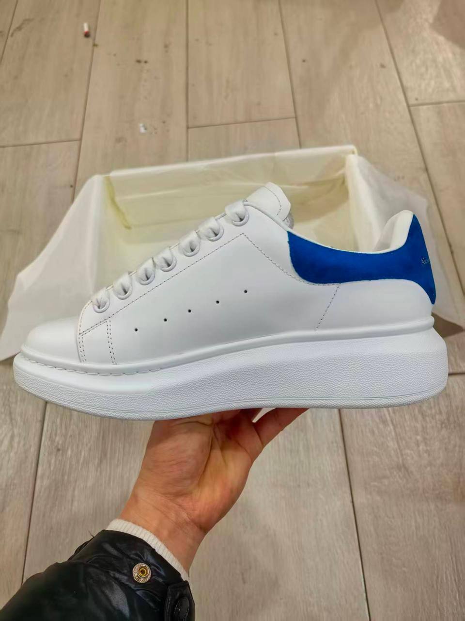Alexander McQueen Blue Drip Sneakers