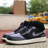 AJ1 MID Inside Out Black