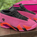 AJ14 Low Shocking Pink