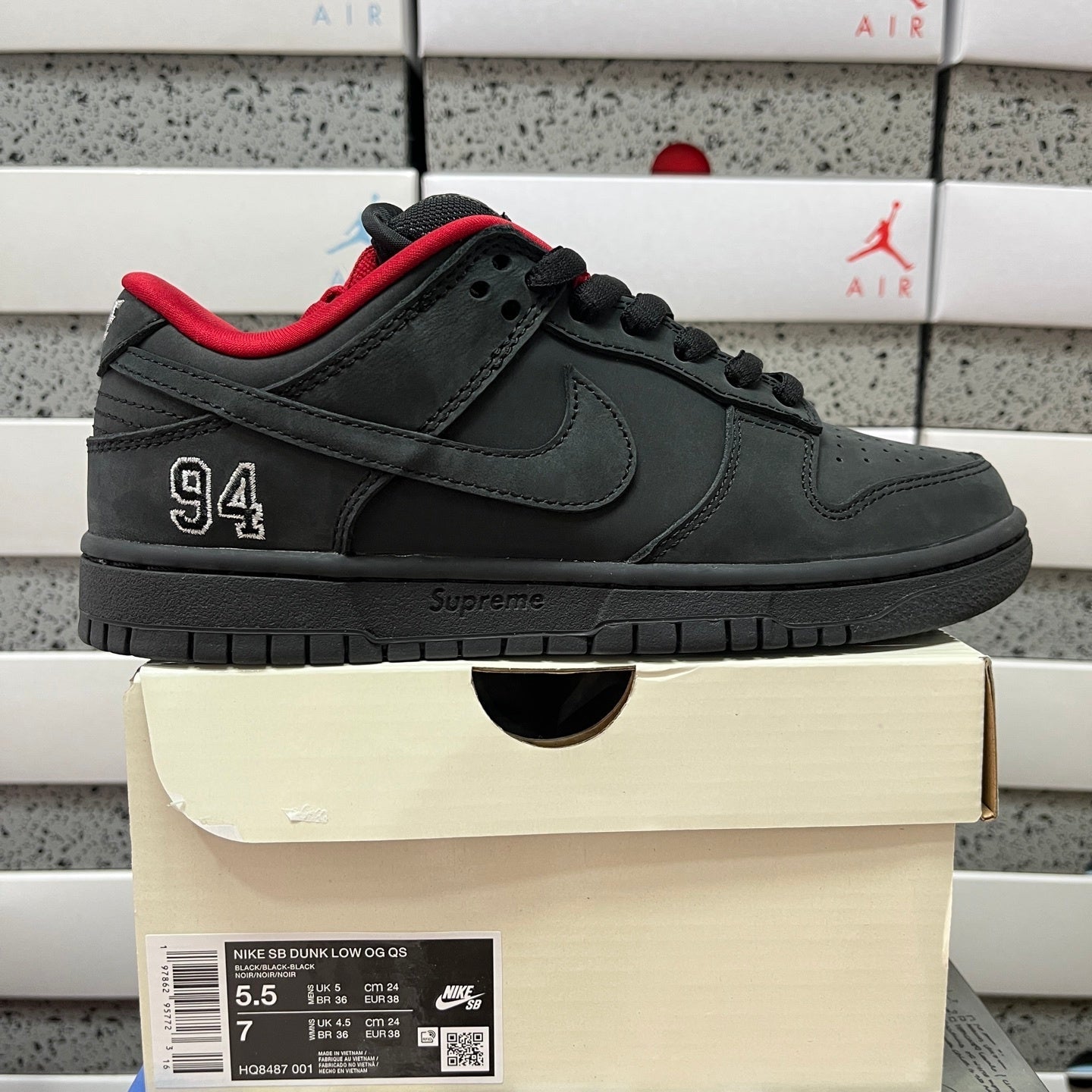 Dunk SB Supreme 94 Black