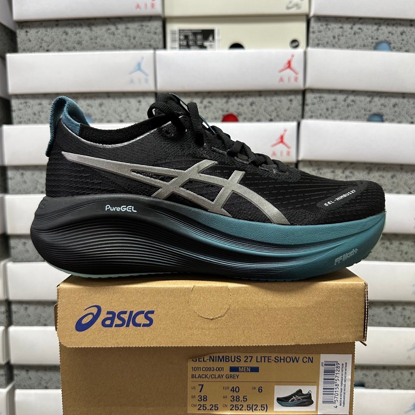 GEL-NIMBUS 27 Black/Clay Grey