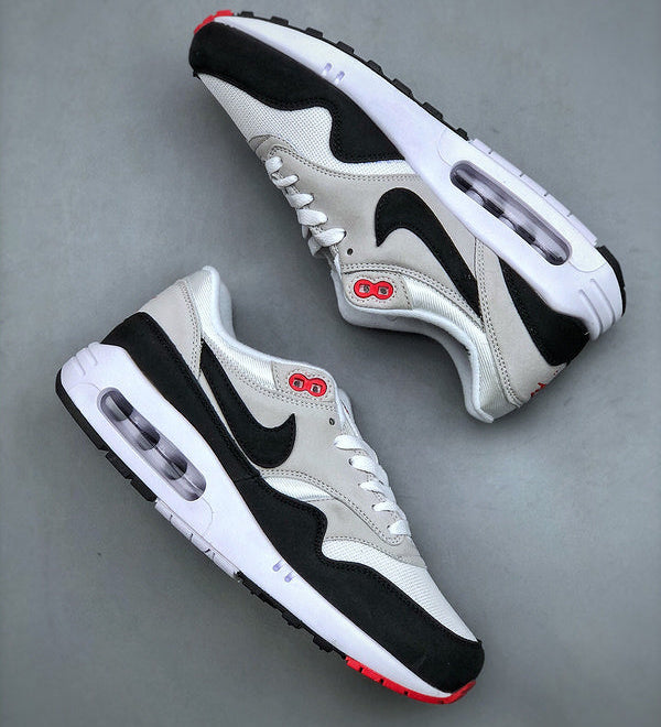 Air Max 1 Dark Obsidian and University Red