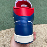 AJ1 MID French Blue Gym Red