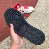 AJ1 MID Mid Light Curry Cardinal