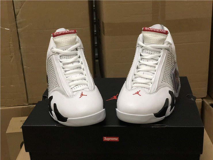 AJ14 Sup White and Red
