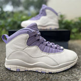 AJ10 White and Purple