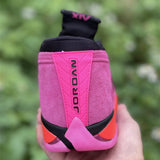 AJ14 Low Shocking Pink