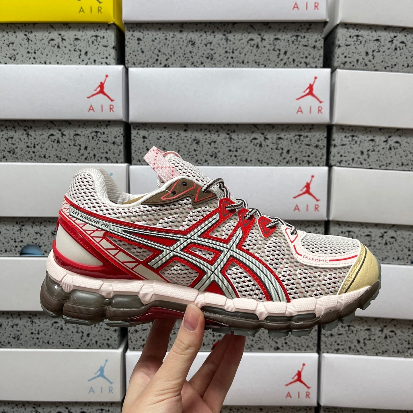 Gel-Kayano 20 Crystal Pink/Classic Red