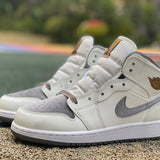 AJ1 MID Sail Metallic Gold Flat Pewter