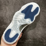 AJ11 Low Blue and White