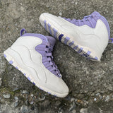 AJ10 White and Purple