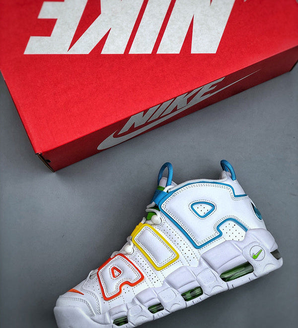 Uptempo White Multi-Color