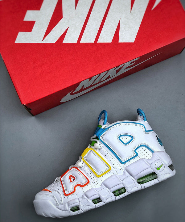 Uptempo White Multi-Color