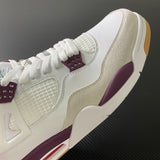 AJ4 Retro White Fuchsia