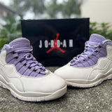 AJ10 White and Purple