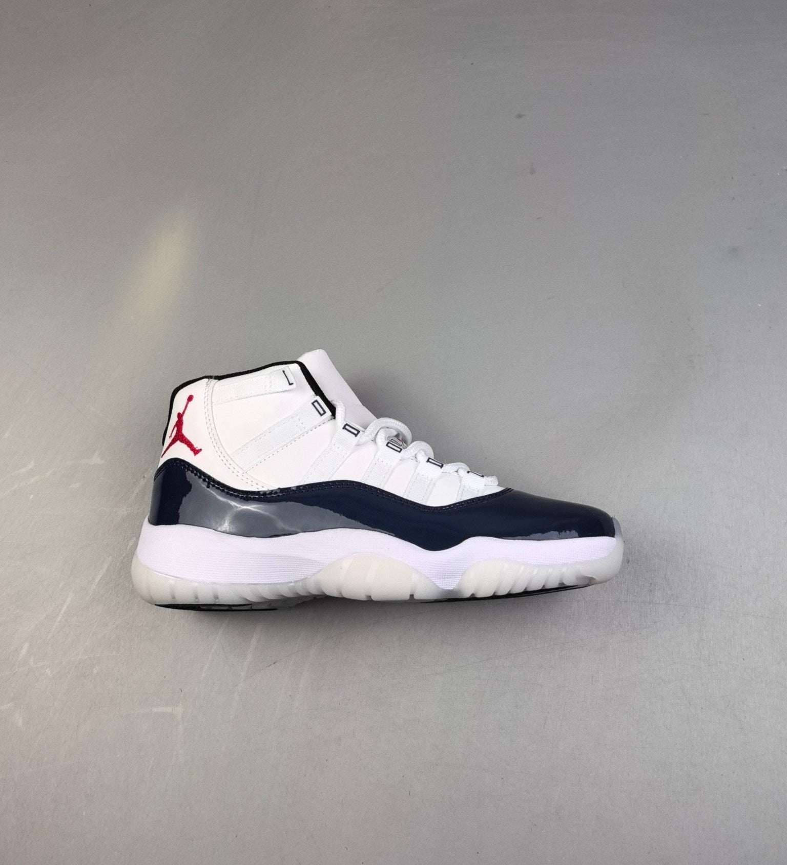 AJ11 High White and Blue Navy