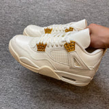 AJ4  Retro Metallic Gold