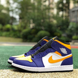 AJ1 MID Lakers