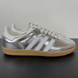 Samba  OG Silver Metallic Cracked Leather