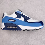 90 White/University Blue/Midnight Navy/Pure Platinum