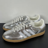 Samba  OG Silver Metallic Cracked Leather