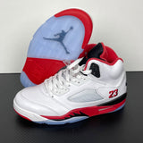 AJ 5 Fire Red Black Tongue