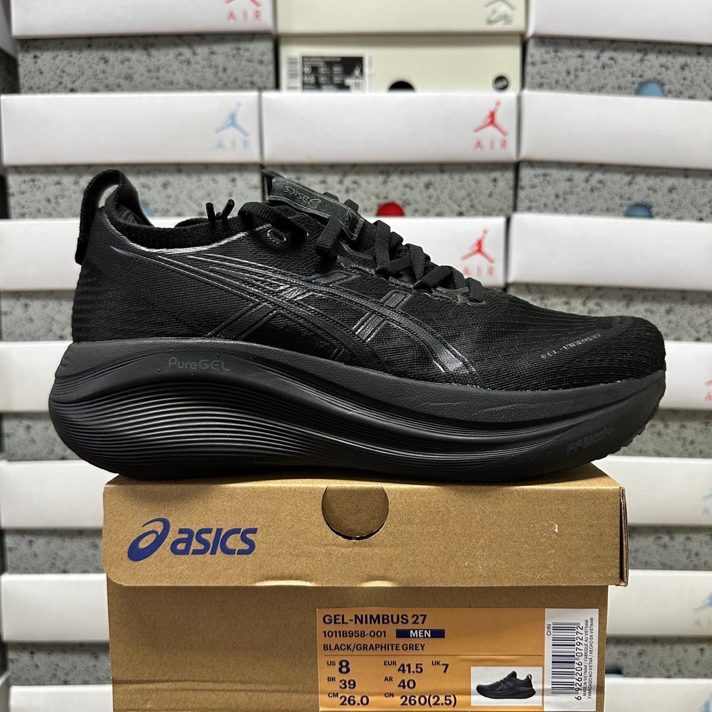 GEL-NIMBUS 27 Black/Graphite Grey