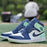 AJ1 MID Mystic Navy Mint Foam