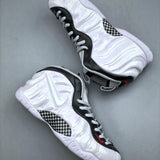 Foamposite White Black University Red