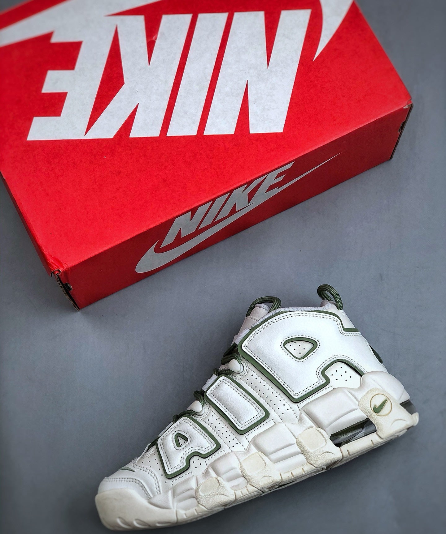 Uptempo Pure White Green