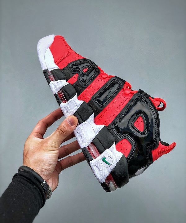 Uptempo White/Red/Black