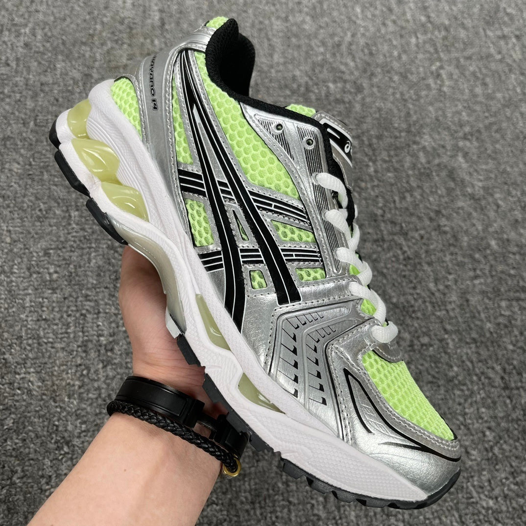 Kayano 14 Silver Lime Green
