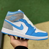 AJ1 MID University Blue Grey