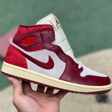 AJ1 MID Tiki Leaf Team Red