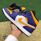 AJ1 MID Lakers