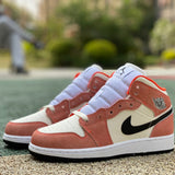 AJ1 MID Orange Suede
