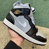 AJ1 MID Black Chrome