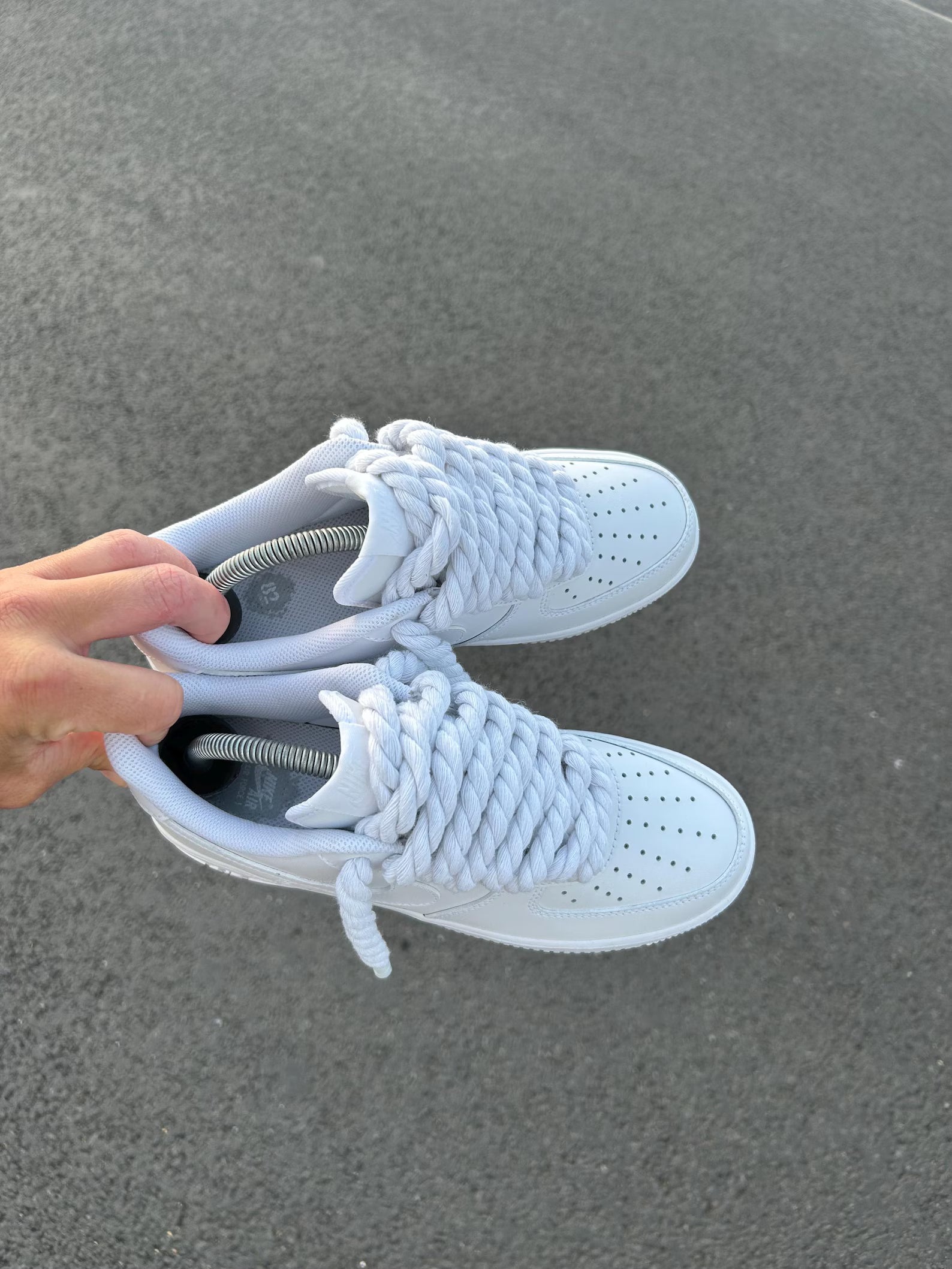 AF1 Rope Laces "White" Drip Sneakers