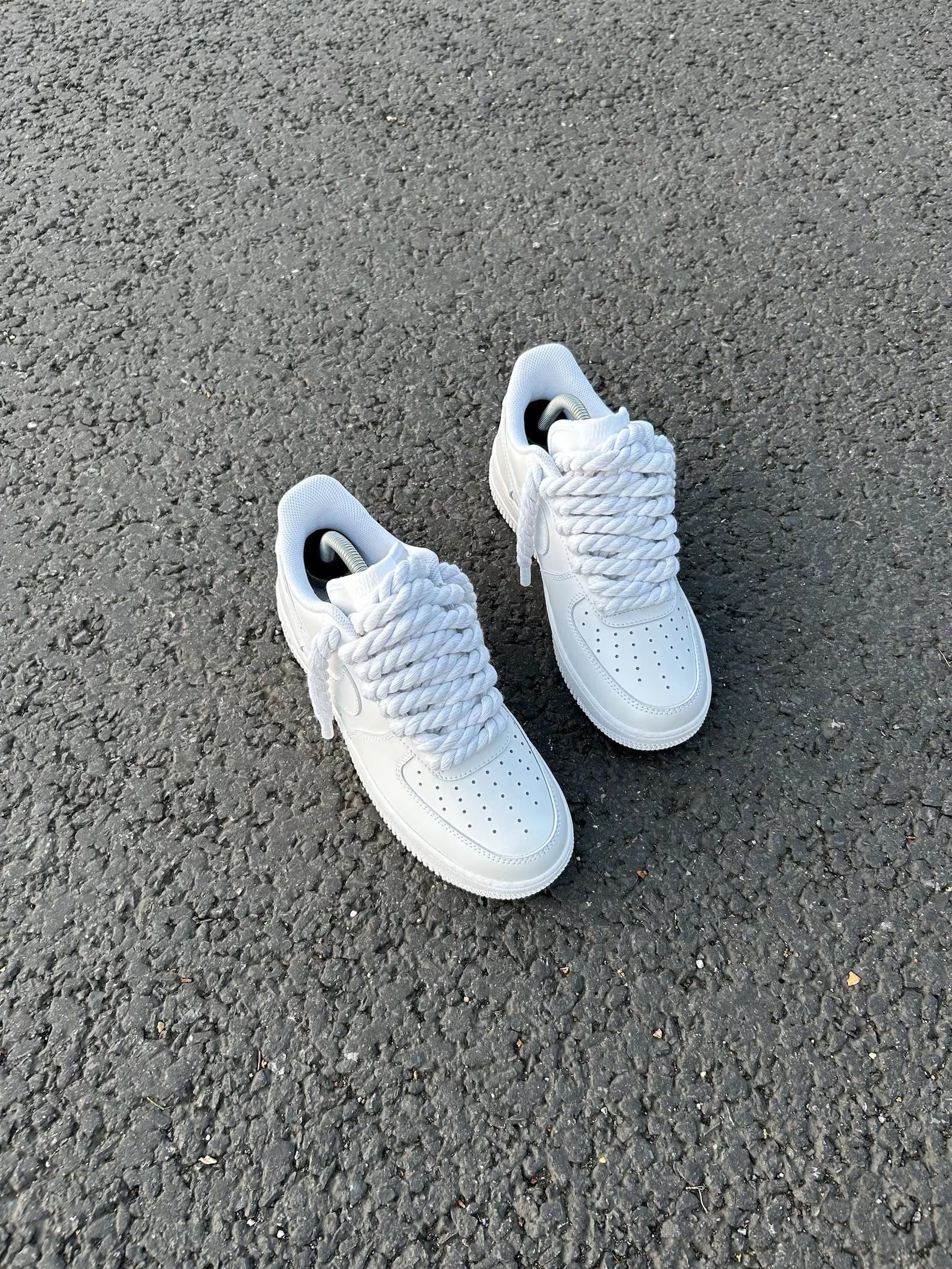 AF1 Rope Laces "White" Drip Sneakers