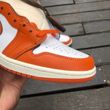AJ1 High ORANGE WHITE