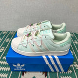 Superstar Mint Green And White