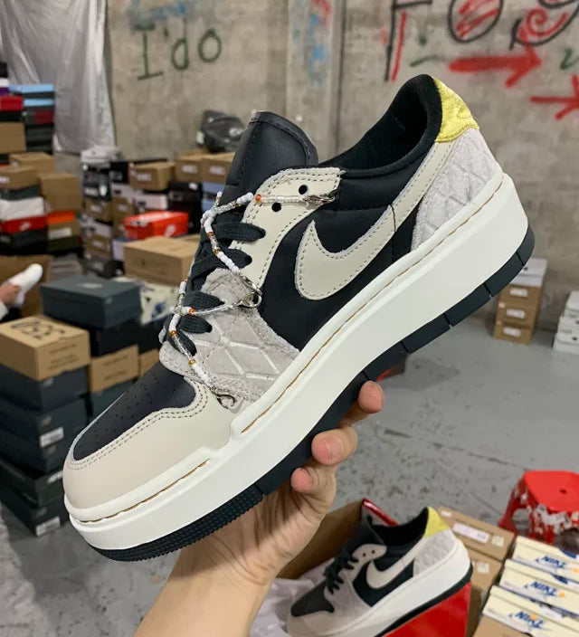 AJ1 Low Elevate Black Grey