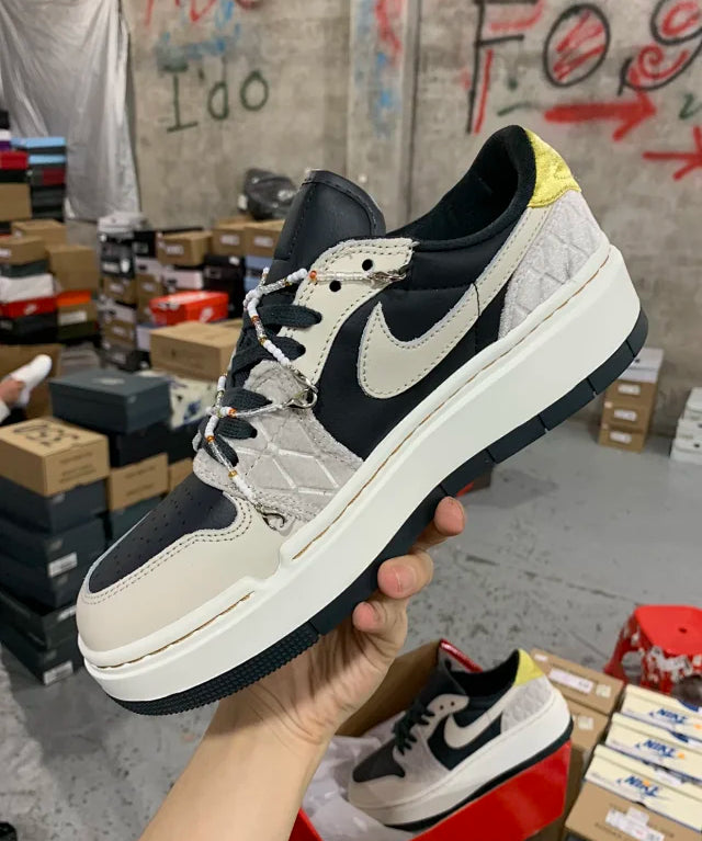 AJ1 Low Elevate Black Grey