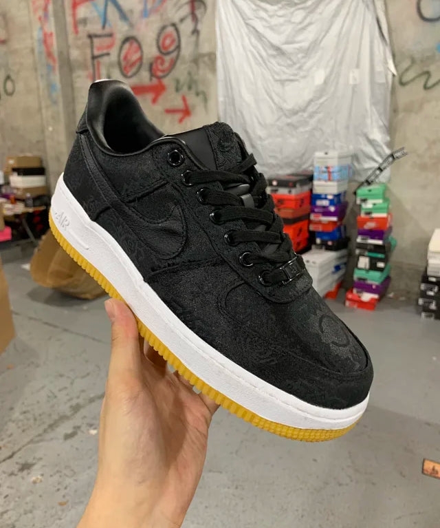 AF1 07 x Fragment Design x CLOT Black Silk