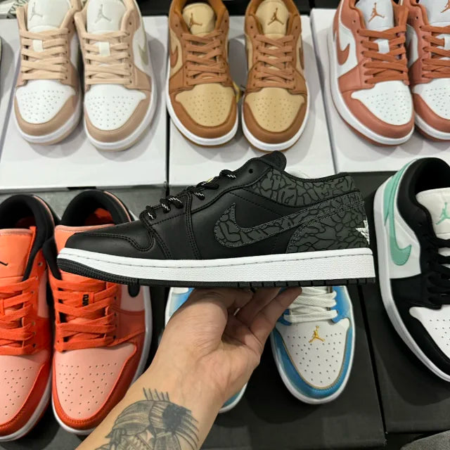 AJ1 Low Black Elephant