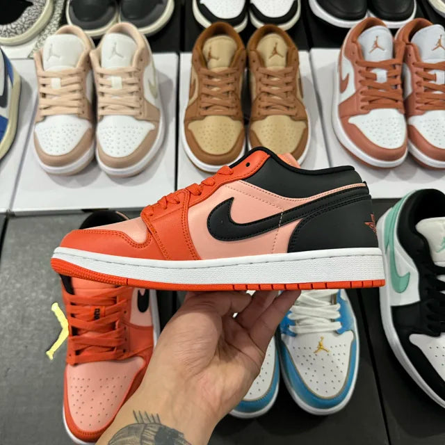 AJ1 Low Orange Black